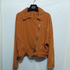FREE PEOPLE Slouchy Dolman Moto Corduroy Jacket‎